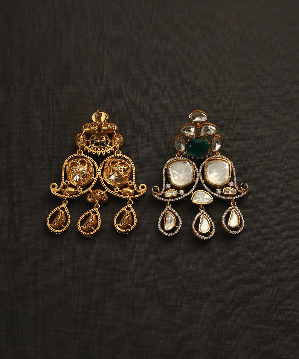 Aabdeen_Handcrafted_Earrings_With_Moissanite_Polki_And_Semi_Precious_Stones_WeaverStory_03