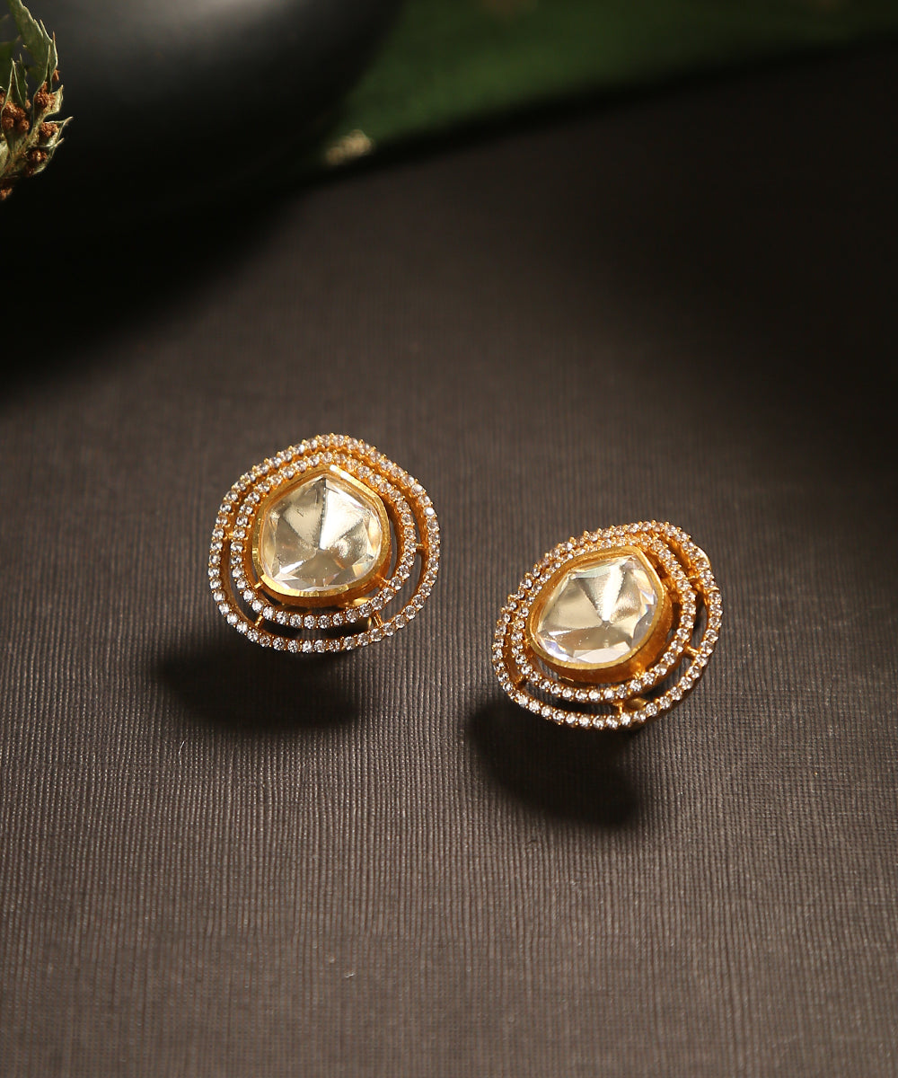 Serena_Handcrafted_Earrings_With_Moissanite_Polki_WeaverStory_01