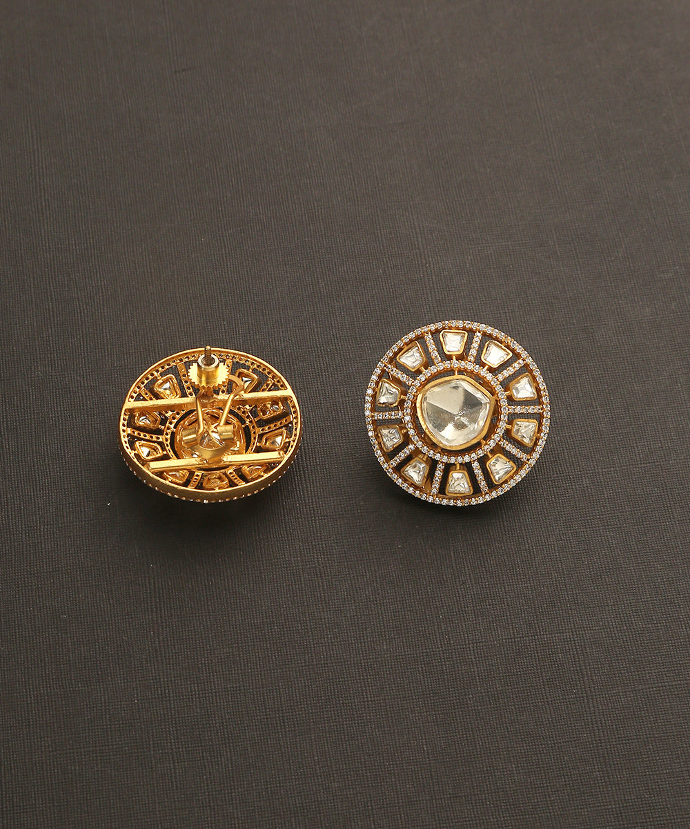Badia_Handcrafted_Earrings_With_Moissanite_Polki_WeaverStory_03