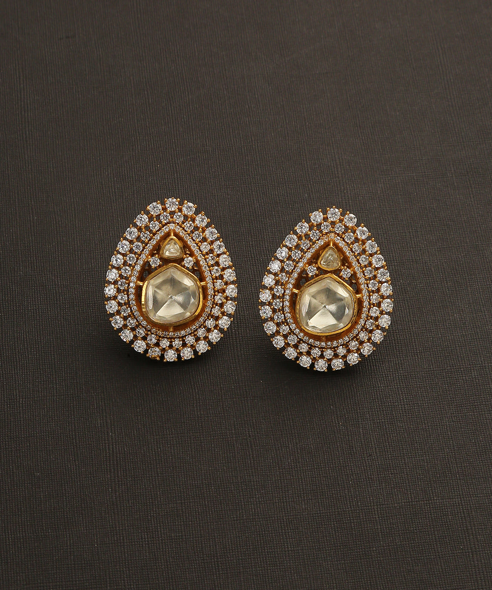 Shohreh_Handcrafted_Earrings_With_Moissanite_Polki_WeaverStory_02