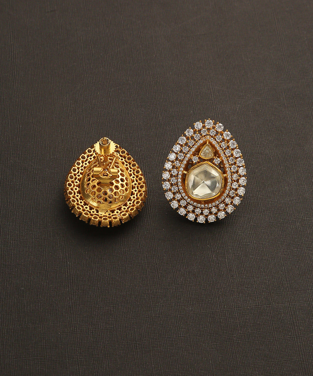 Shohreh_Handcrafted_Earrings_With_Moissanite_Polki_WeaverStory_03