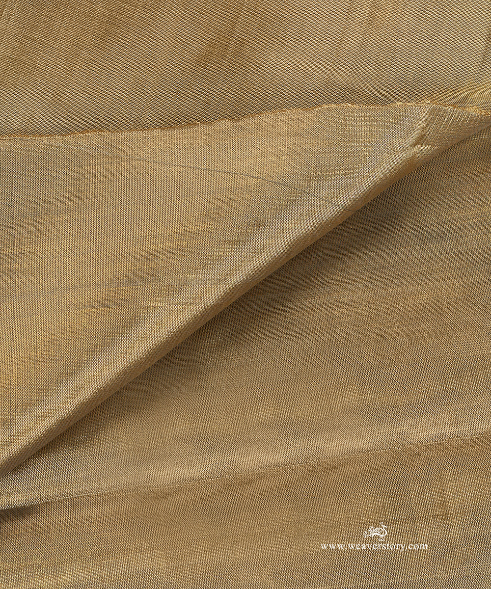 Gold_Handloom_Pure_Tissue_Chanderi_Fabric_WeaverStory_04