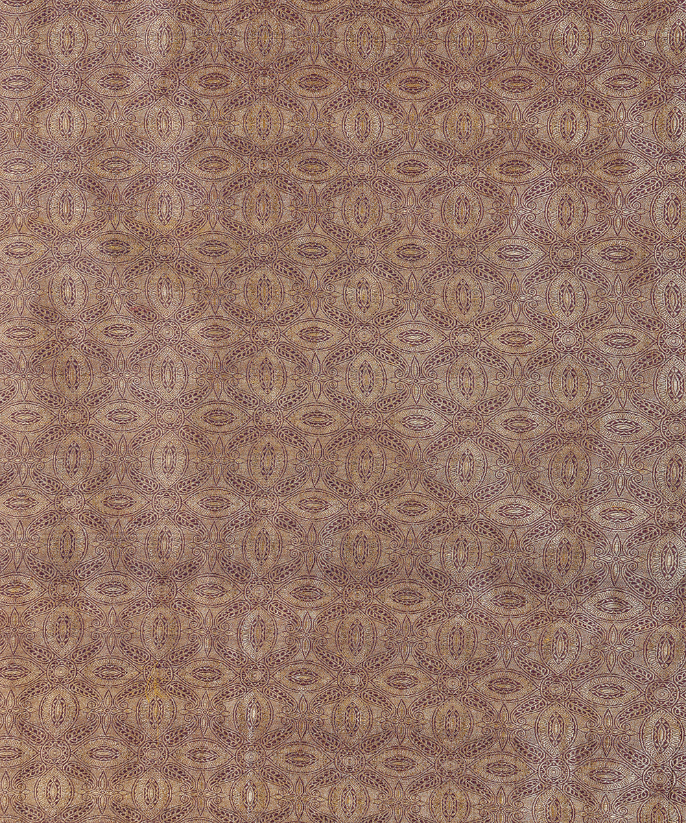 Mauve_Handloom_Soft_Kimkhab_Pure_Katan_Silk_Banarasi_Fabric_With_Tested_Zari_WeaverStory_02