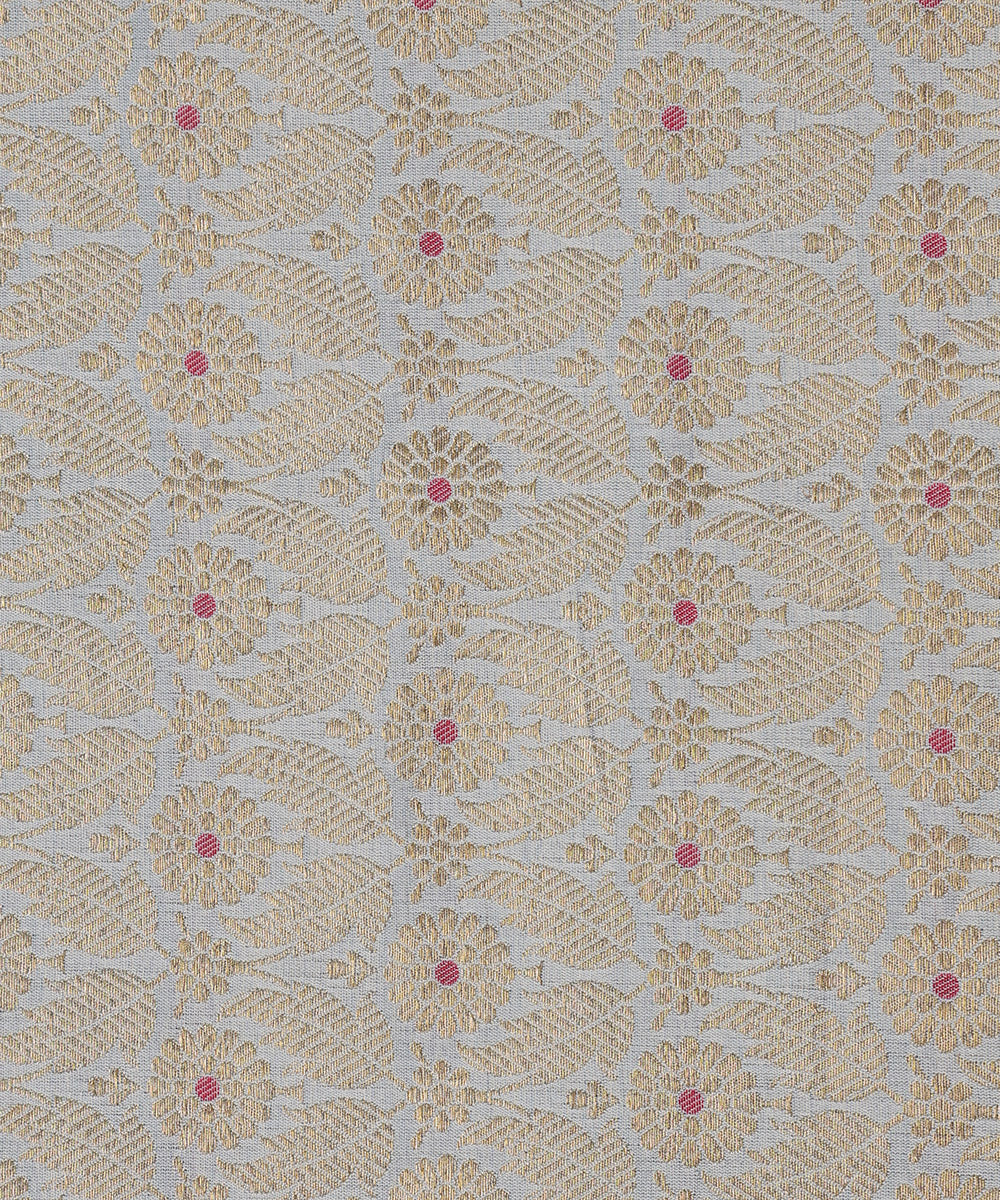Handloom_Dust_Blue_Pure_Katan_Silk_Kimkhab_Banarasi_Fabric_With_Meena_Booti_WeaverStory_03
