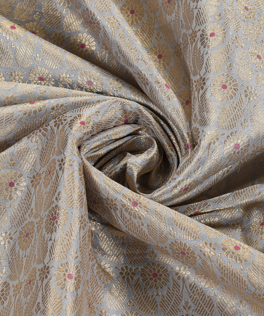 Handloom_Dust_Blue_Pure_Katan_Silk_Kimkhab_Banarasi_Fabric_With_Meena_Booti_WeaverStory_05