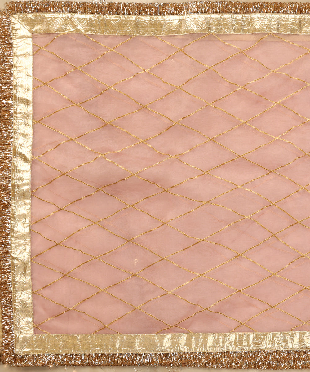 Light_Pink_Handloom_Pure_Organza_Dupatta_With_Gota_Work_WeaverStory_02