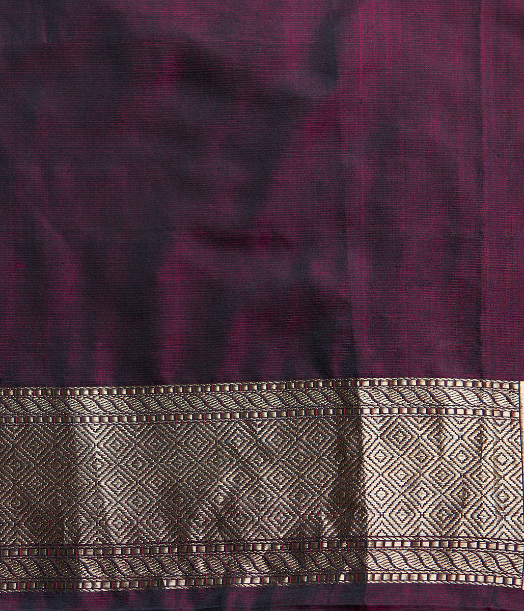 Handloom Black And Pink Pure Katan Silk Tanchoi Banarasi Saree With Tanzeb Border