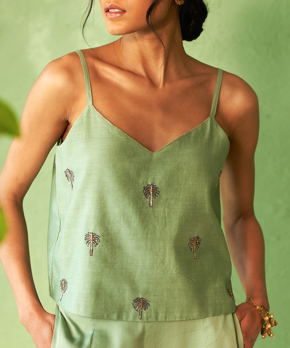 Kinaara Palm Delicate Motif Jacket Set