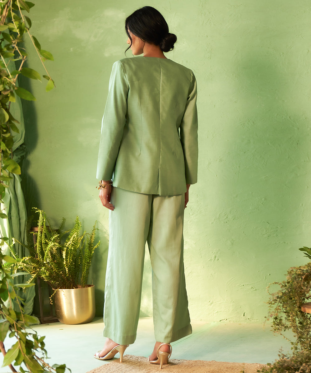 Kinaara Palm Delicate Motif Jacket Set