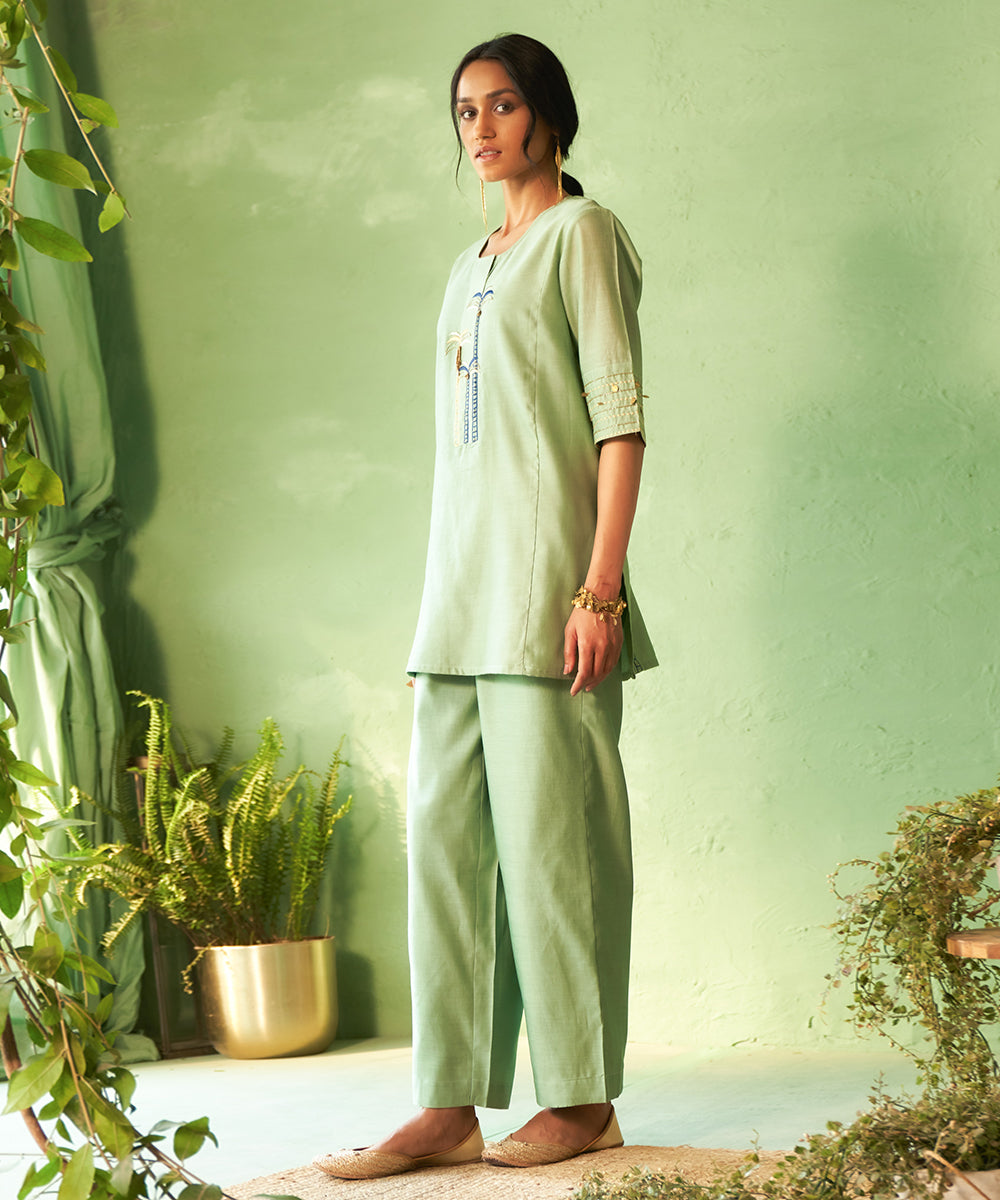Kinaara Tea Green Coord Set