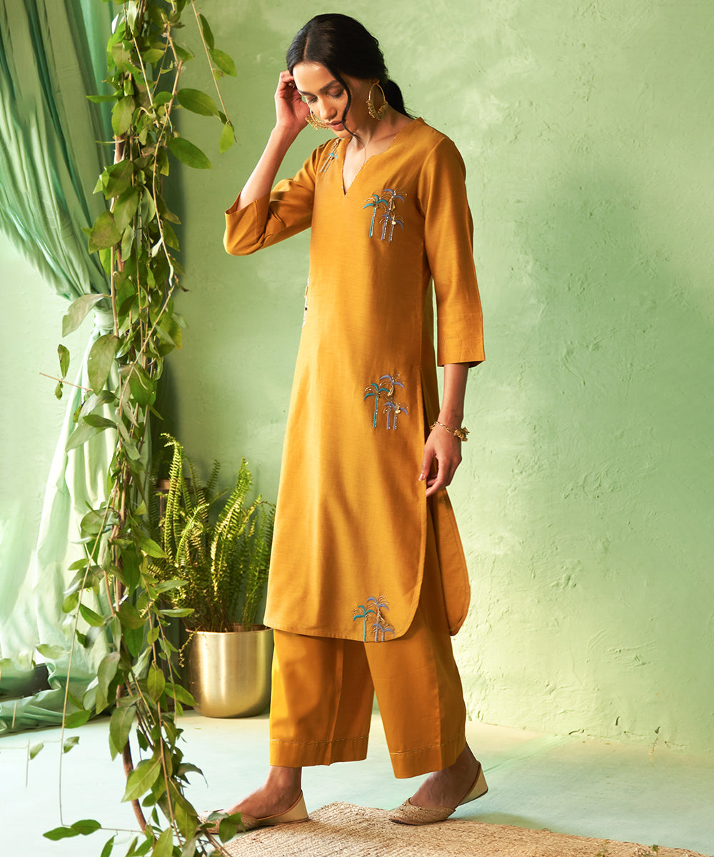 Kinaara Mustard Tunic Set