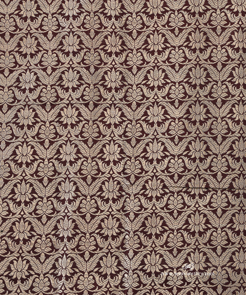 Handloom_Dark_Brown_Pure_Katan_Silk_Farah_Banarasi_Lehenga_With_Meena_Work_WeaverStory_05
