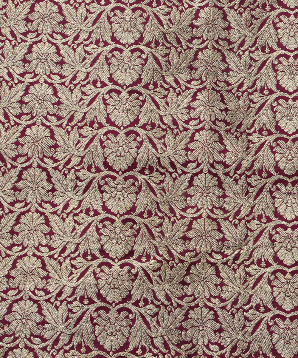 Purple_Handloom_Pure_Katan_Silk_Banarasi_Lehenga_With_Mehraab_Jaal_WeaverStory_05