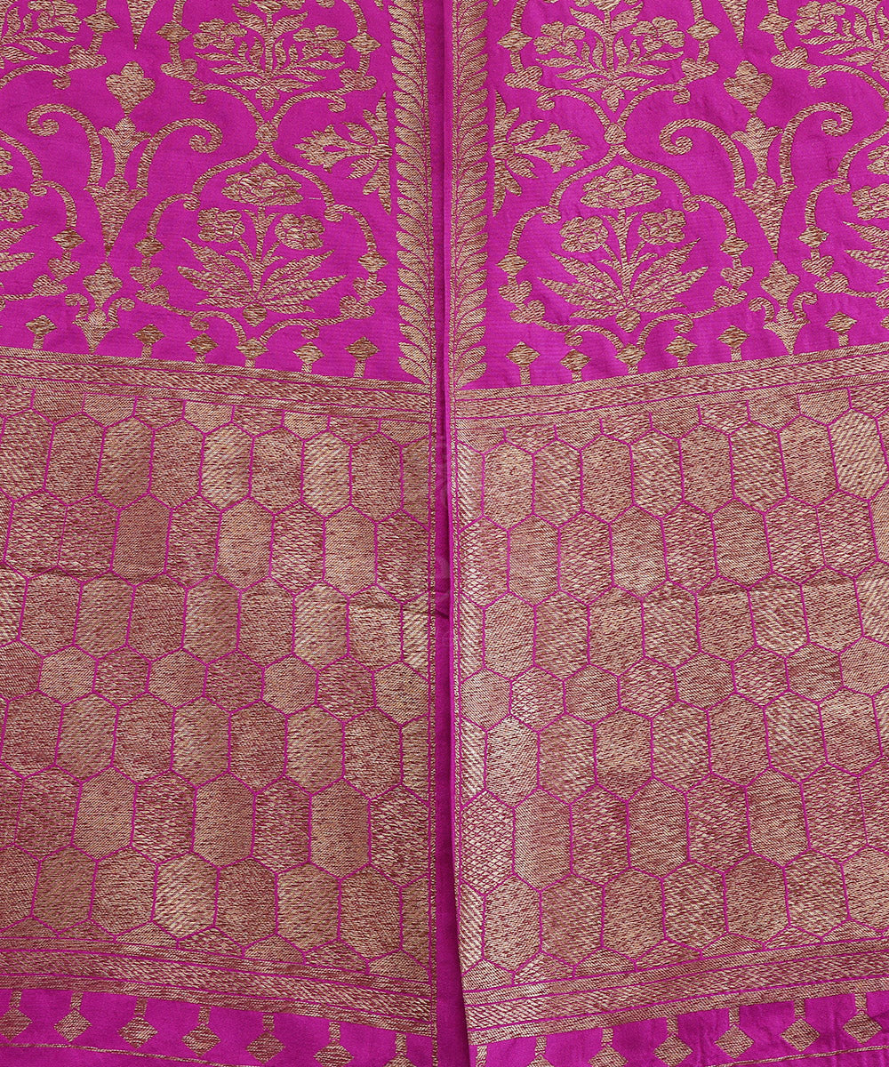 Handloom_Purple_Pure_Katan_Silk_Antique_Zari_Banarasi_Lehenga_WeaverStory_04