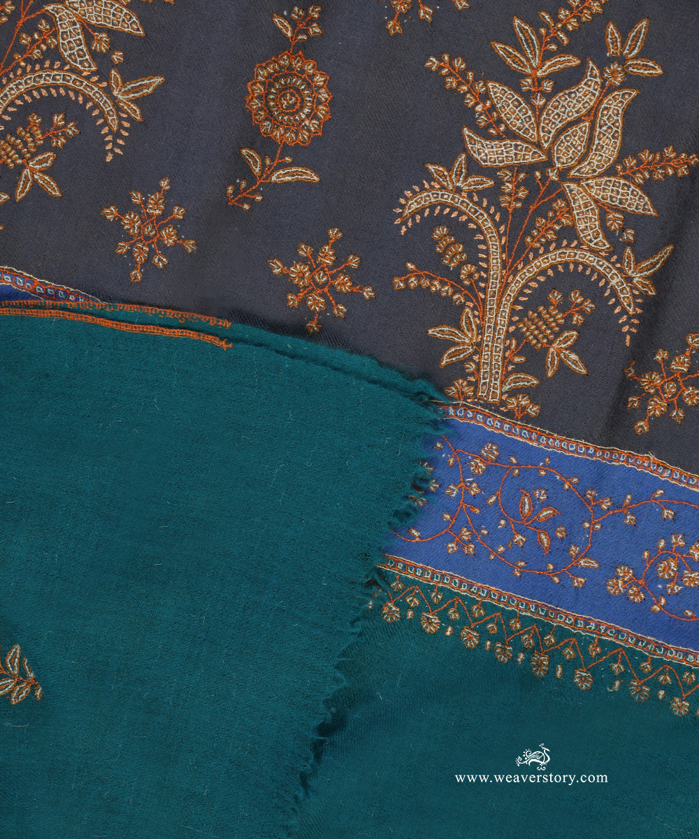 Teal_Blue_Pure_Pashmina_Shawl_With_Hand_Embroidered_Needle_Work_WeaverStory_05