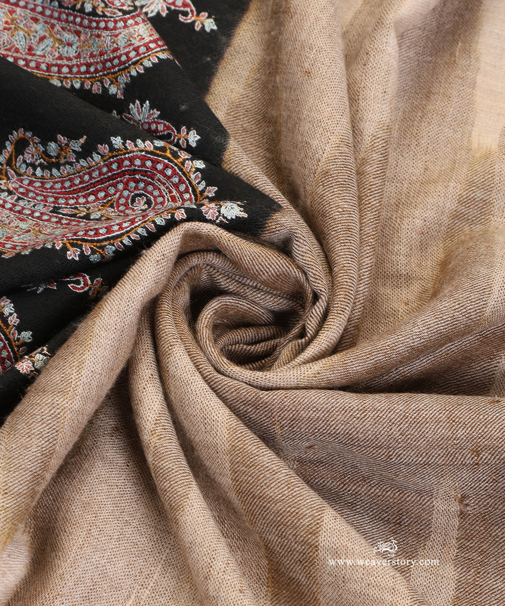 Multicolour_Pure_Pashmina_Shawl_With_Ikkat_Sozini_Border_WeaverStory_06