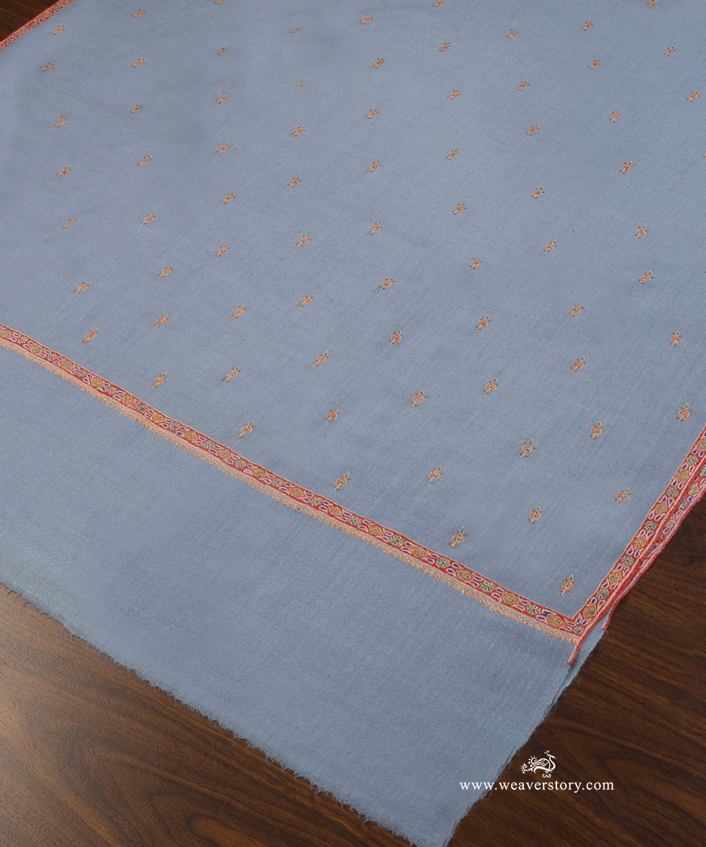 Blue_Pure_Pashmina_Shawl_With_Bootidar_Border_WeaverStory_04