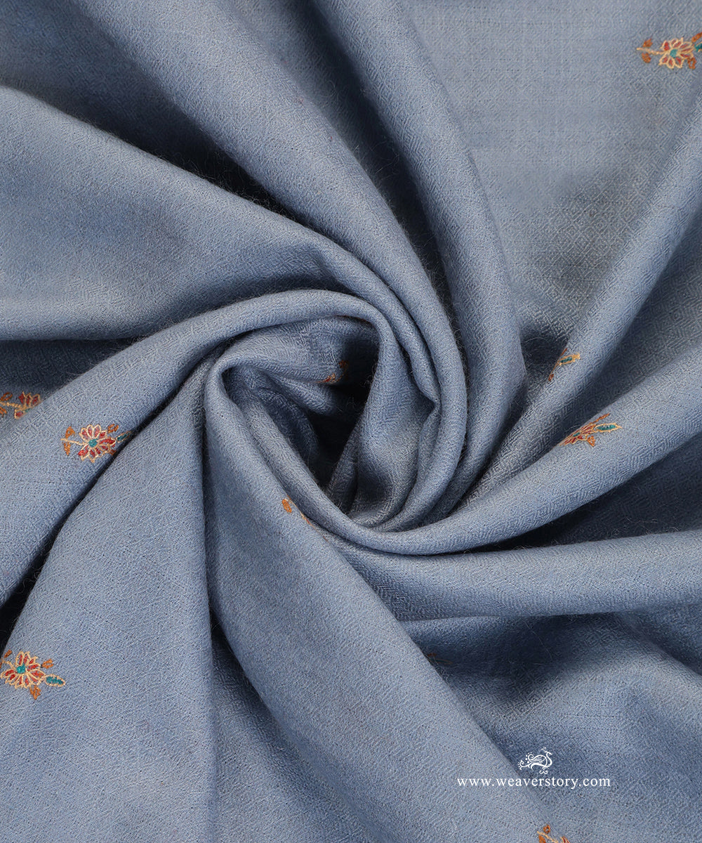 Blue_Pure_Pashmina_Shawl_With_Bootidar_Border_WeaverStory_06