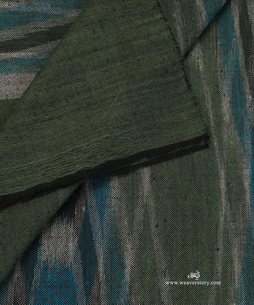 Multicolour_Striped_Pure_Pashmina_Shawl_With_Ikat_Weaving_WeaverStory_05