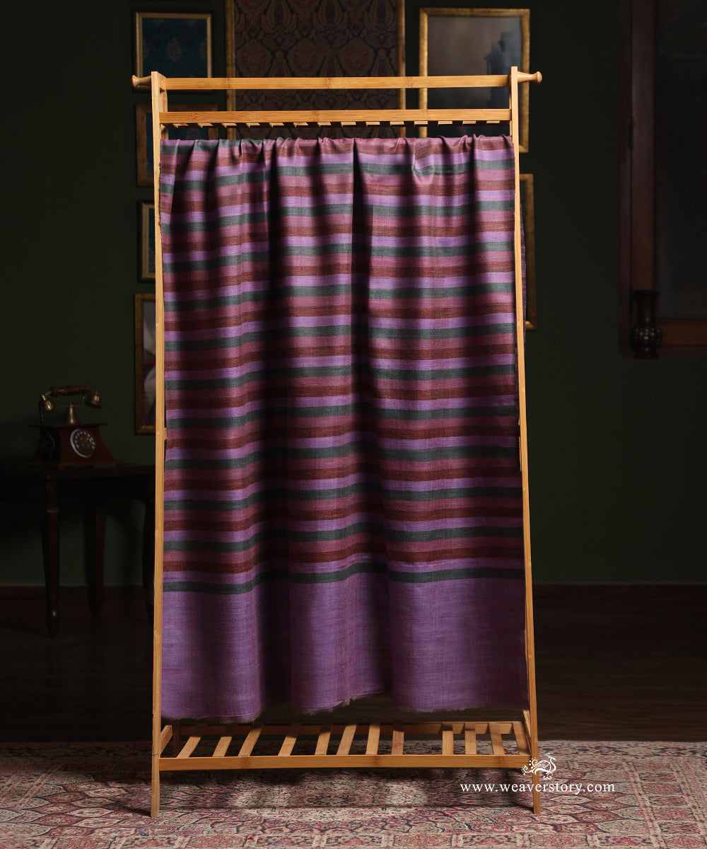 Multicoloured_Pure_Pashmina_Shawl_Eith_Ikat_Weaving_And_Stripes_WeaverStory_02