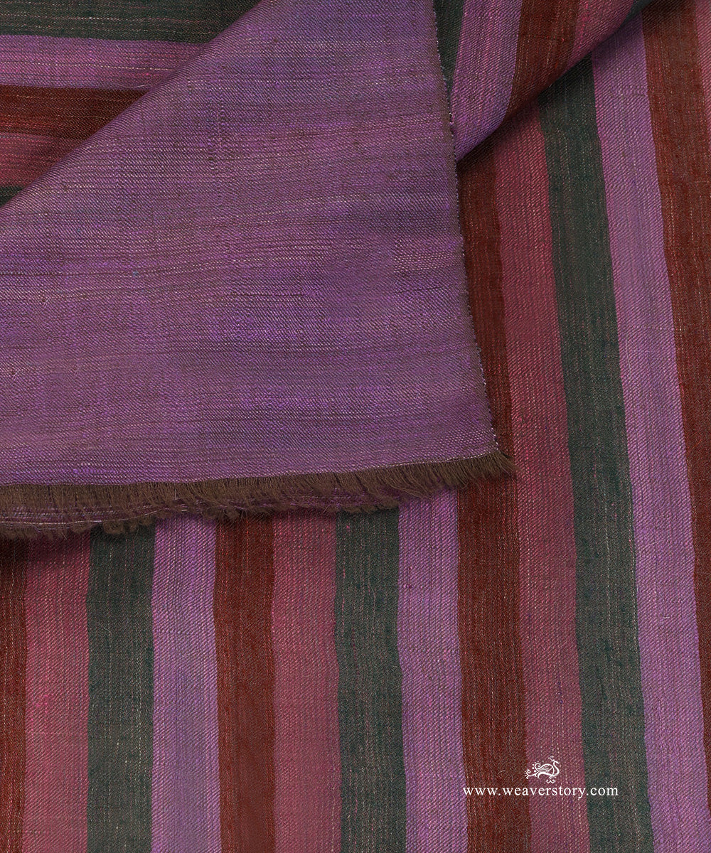 Multicoloured_Pure_Pashmina_Shawl_Eith_Ikat_Weaving_And_Stripes_WeaverStory_05