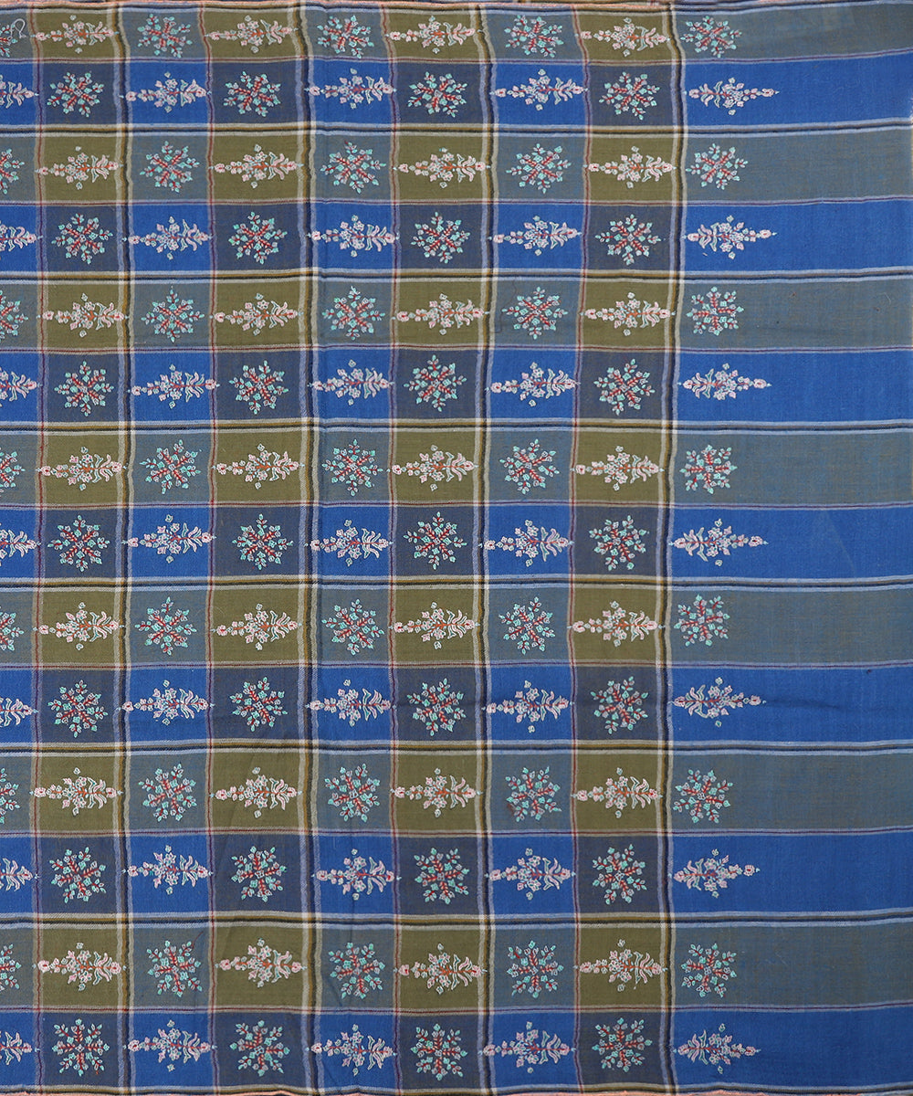 Blue_Handwoven_Soznikari_Heavy_Booti_Design_Pure_Pashmina_Shawl_WeaverStory_03