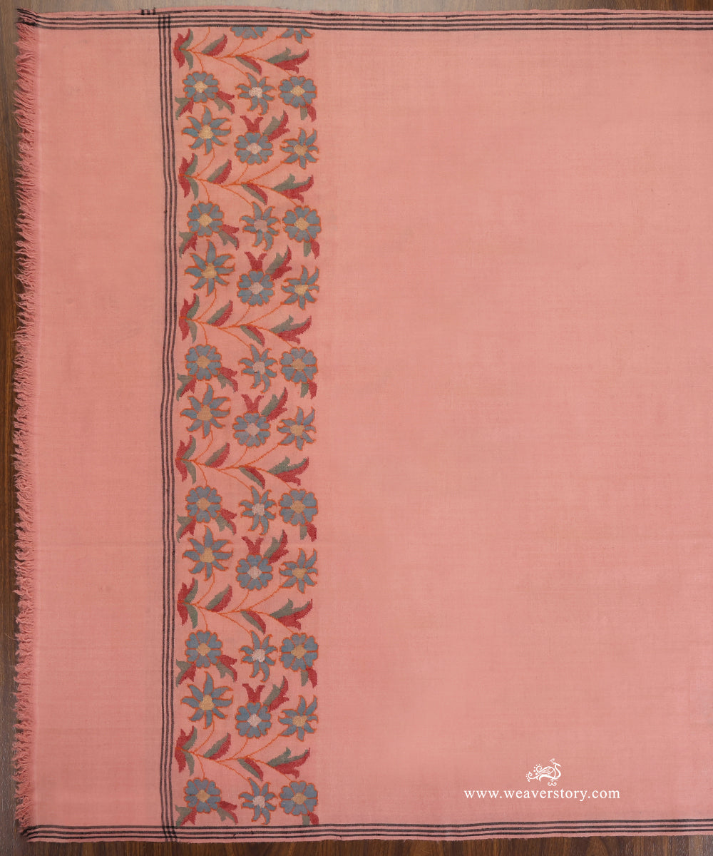 Pink_Pure_Pashmina_Shawl_With_Kaani_Palla_WeaverStory_03