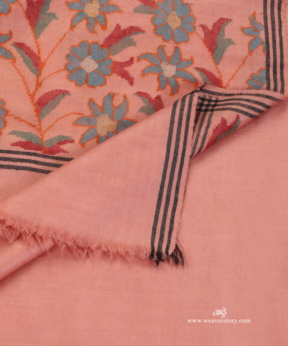 Pink_Pure_Pashmina_Shawl_With_Kaani_Palla_WeaverStory_05