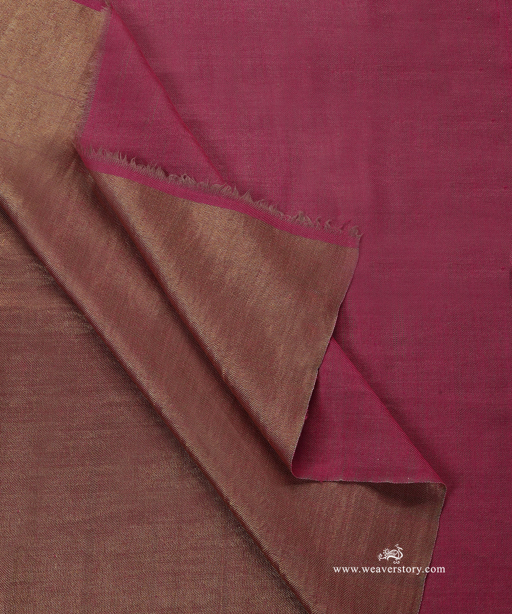 Maroon_And_Golden_Pure_Pashmina_Shawl_With_Double_Shade_Zari_WeaverStory_05