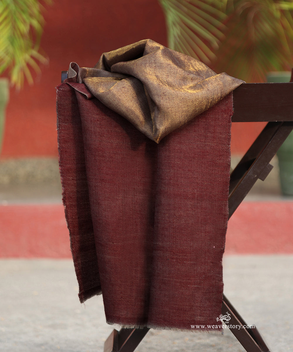 Maroon_Zari_Handwoven_Double_Shade_Pure_Pashmina_Stole_WeaverStory_02