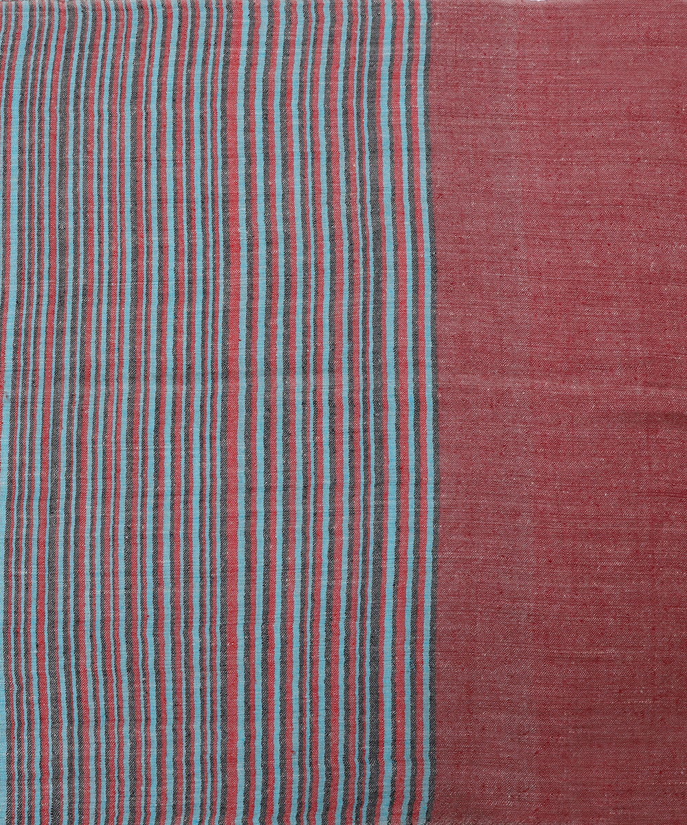 Multicoloured_Pure_Pashmina_Stole_With_Ikat_Weaving_And_Stripes_WeaverStory_03