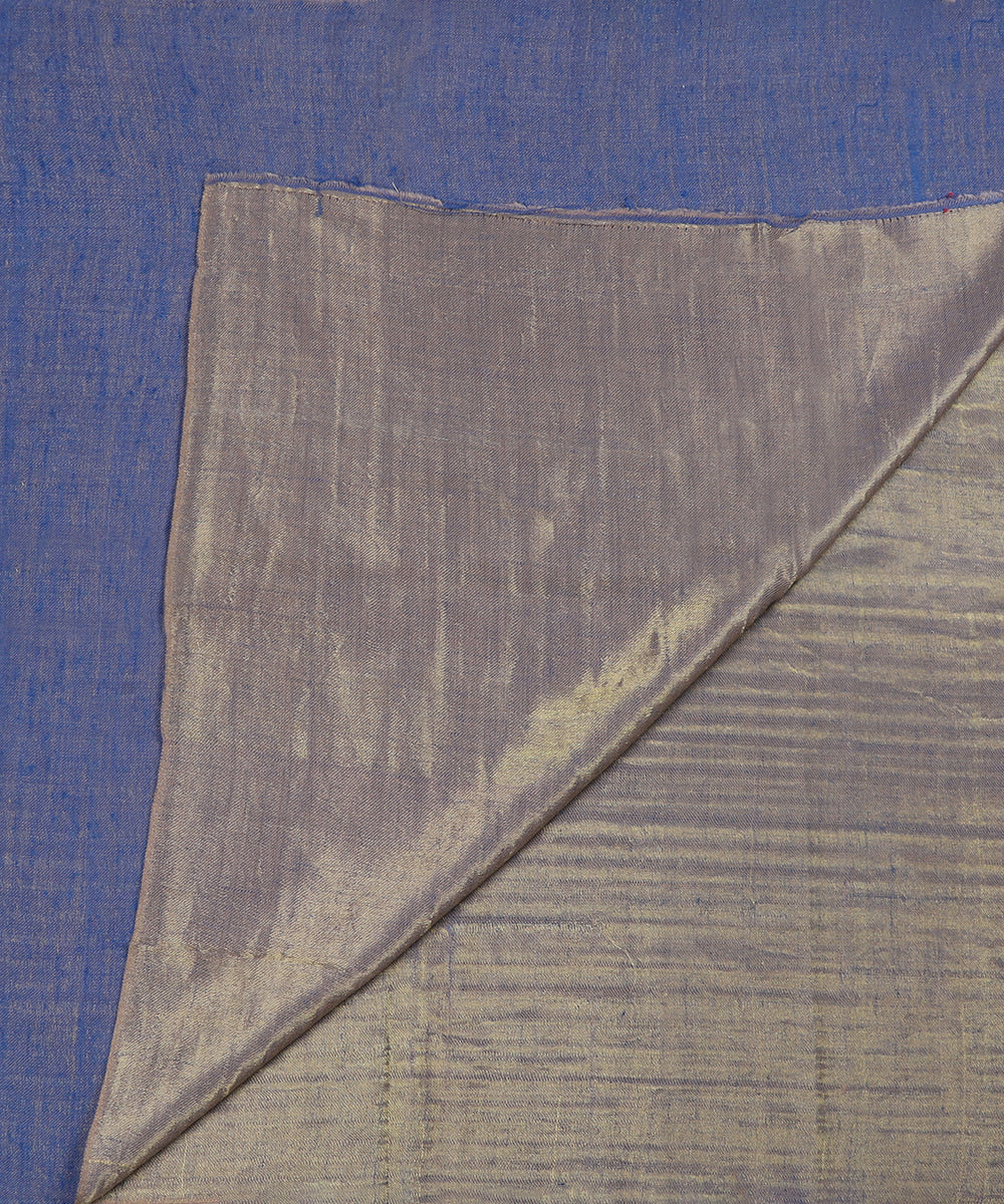 Blue_Handwoven_Zari_Double_Stole_Pure_Pashmina_Stole_WeaverStory_03