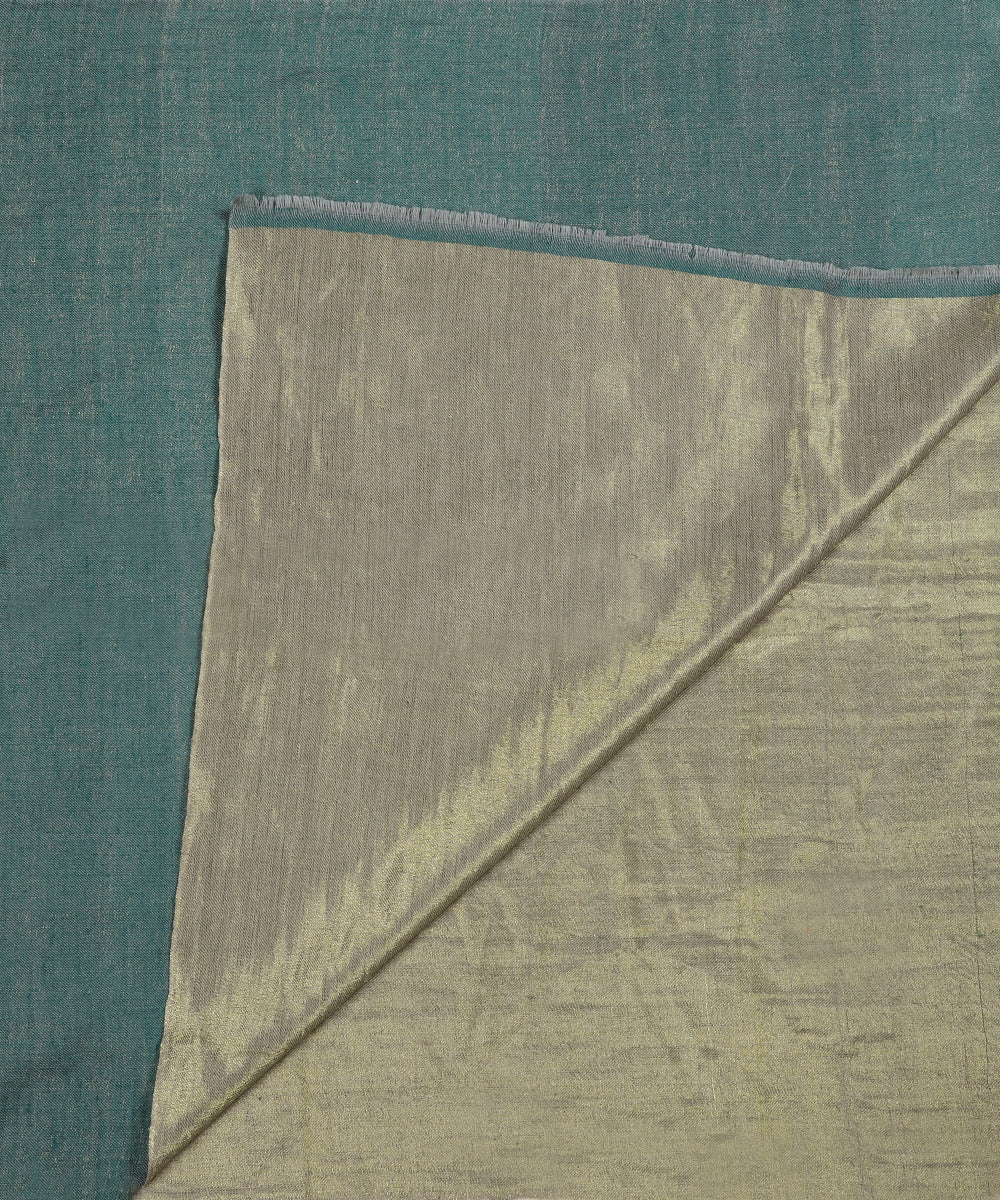 Teal_Zari_Handwoven_Double_Shade_Pure_Pashmina_Stole_WeaverStory_03