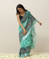 Sea_Green_Handloom_Linen_Handpainted_Madhubani_Saree_With_Border_WeaverStory_01