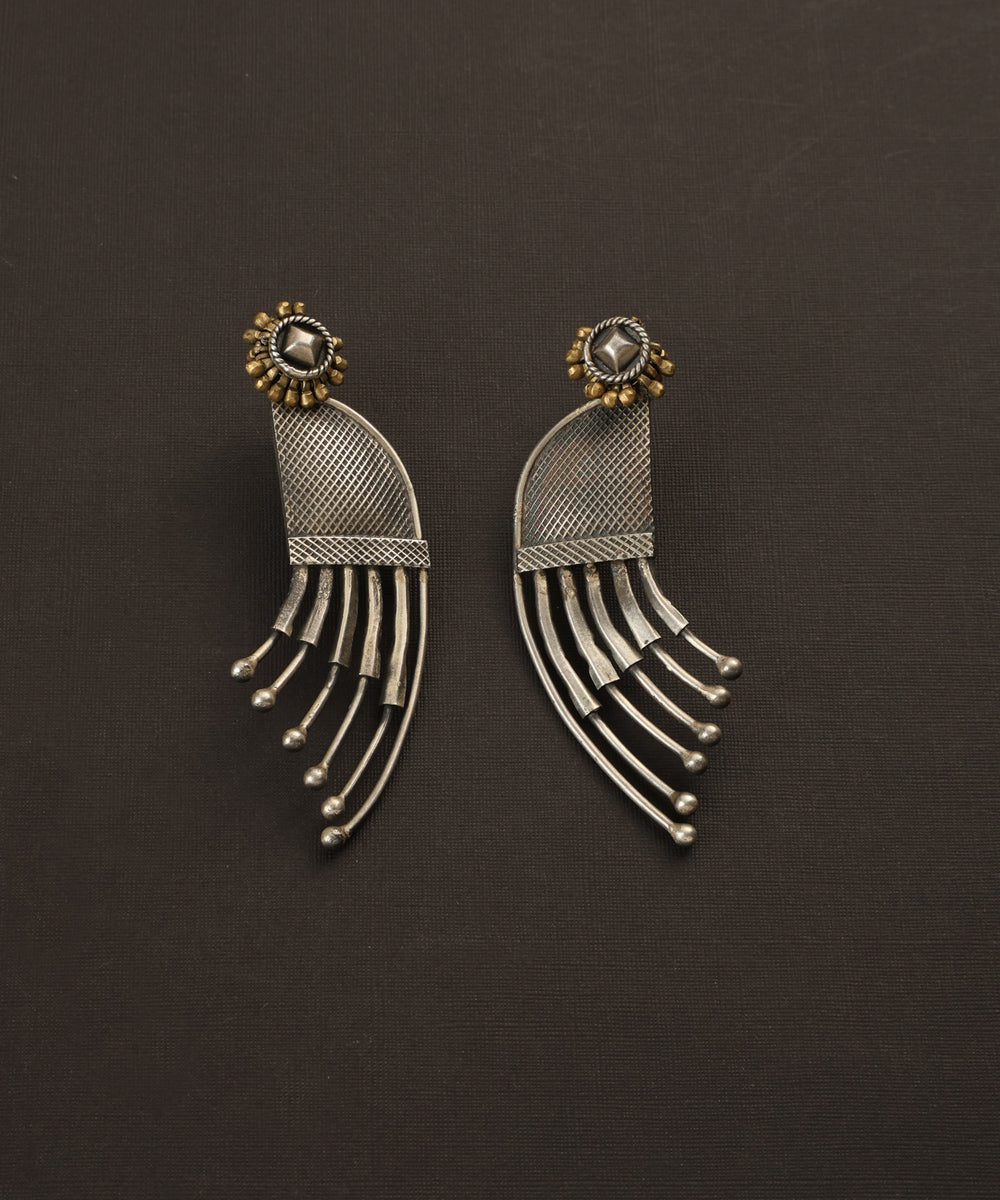 Azlan_Handcrafted_Oxidised_Pure_Silver_Earrings_WeaverStory_02