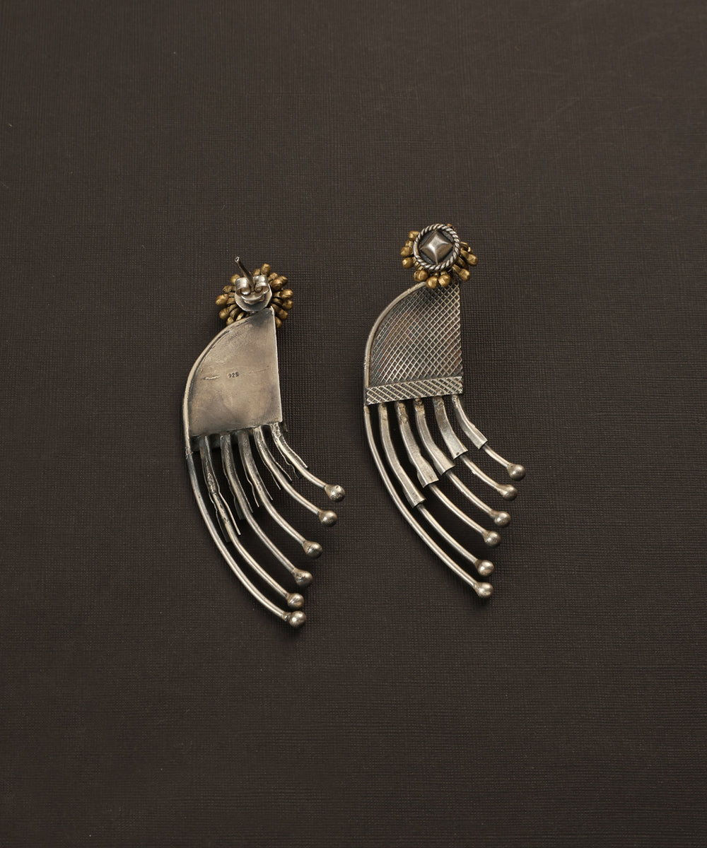 Azlan_Handcrafted_Oxidised_Pure_Silver_Earrings_WeaverStory_03