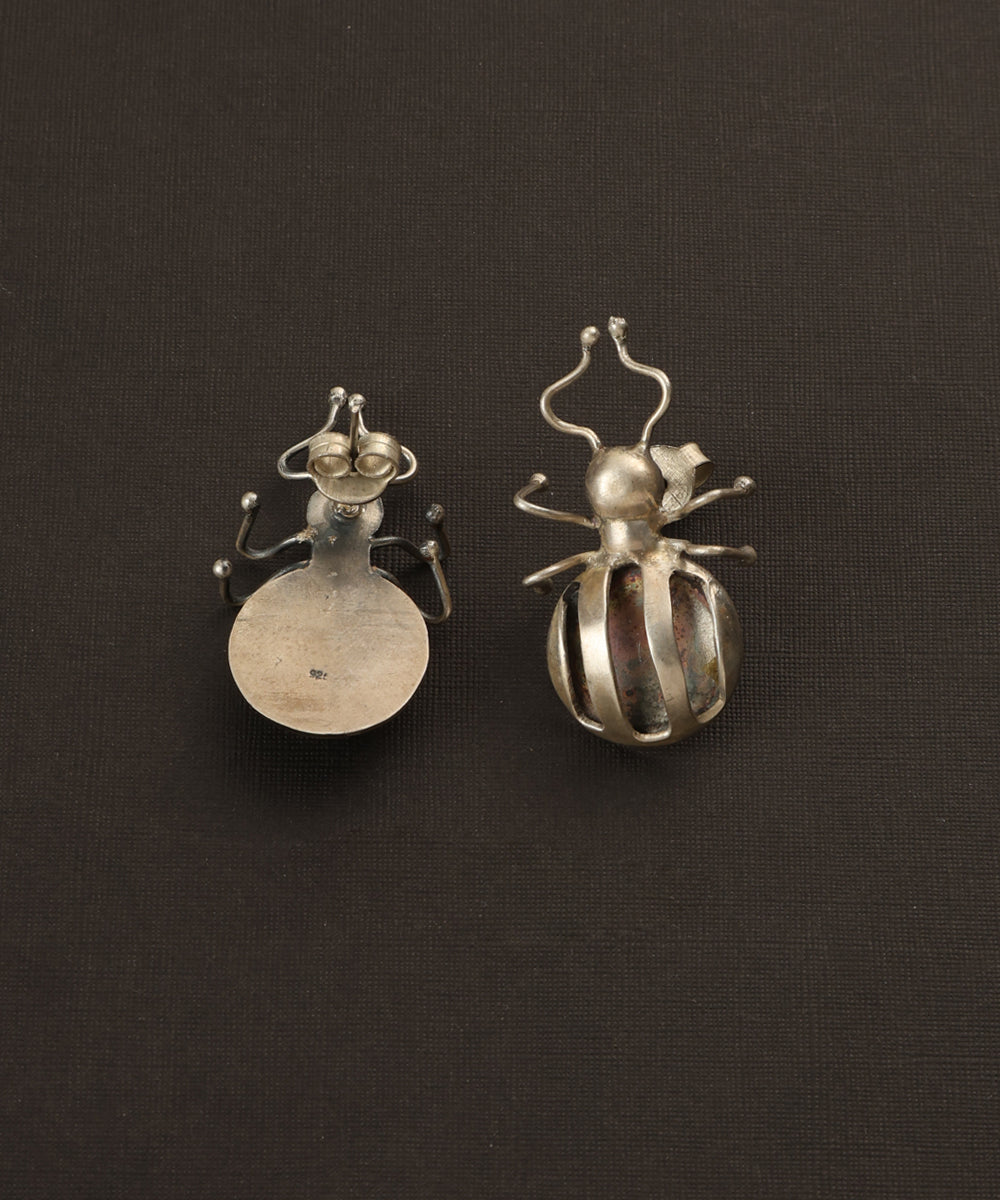Chalipa_Handcrafted_Oxidised_Pure_Silver_Earrings_WeaverStory_03
