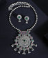 Noushin_Handcrafted_Oxidised_Pure_Silver_Necklace_With_Onyx_And_Ruby_WeaverStory_01