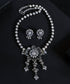 Sumaya_Handcrafted_Oxidised_Pure_Silver_Necklace_Set_With_Cz_Stones_WeaverStory_01