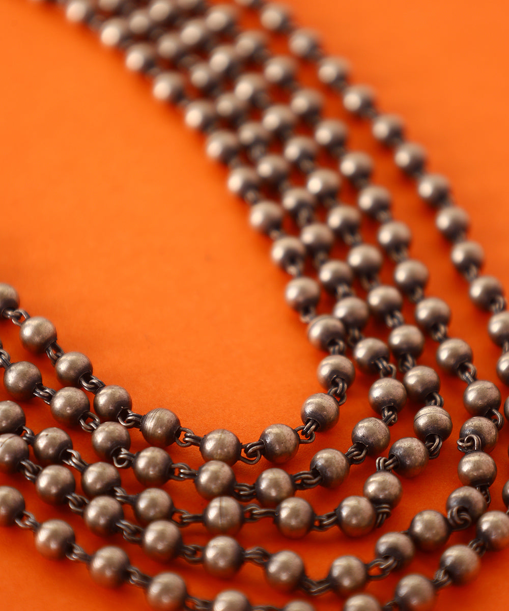 Samaara_Handcrafted_Pure_Silver_Multi-Layered_Necklace_WeaverStory_03