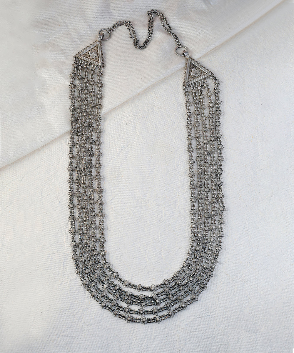 Sadaa_Handcrafted_Oxidised_Pure_Silver_Panch_Ladi_Haar_WeaverStory_01