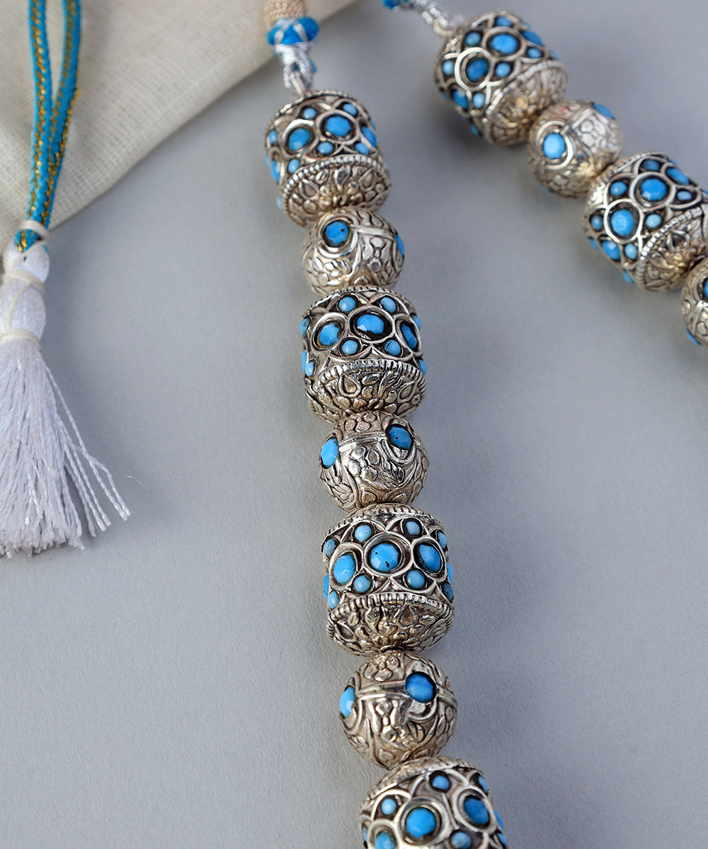 Sharika_Handcrafted_Oxidised_Pure_Silver_Necklace_WeaverStory_03