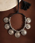 Trishika_Handcrafted_Oxidised_Pure_Silver_Necklace_With_Coin_Pendants_WeaverStory_01