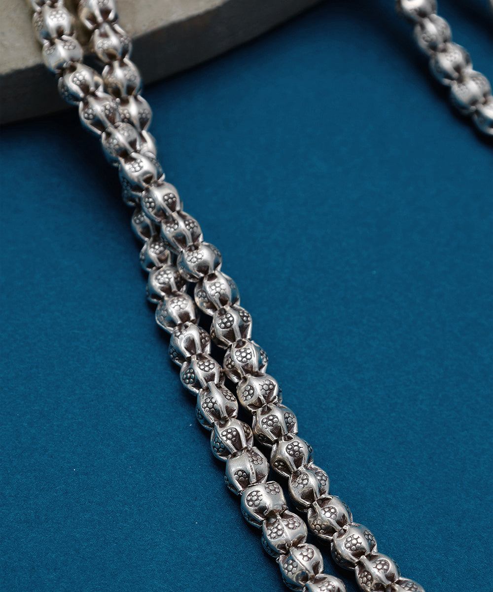 Vritra_Handcrafted_Oxidised_Pure_Silver_Necklace_WeaverStory_02