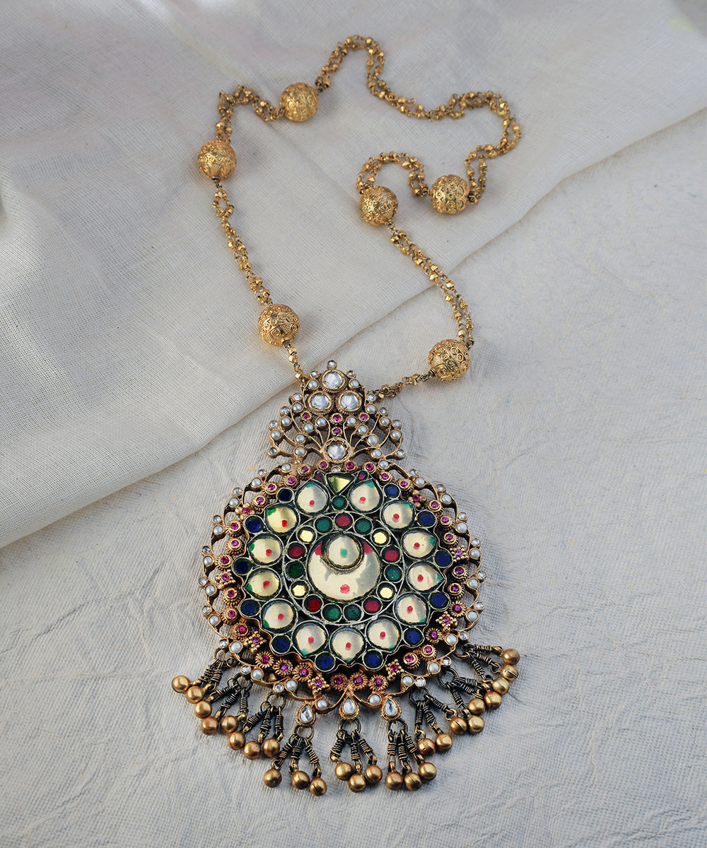 Ishvani_Handcrafted_Oxidised_Pure_Silver_Necklace_WeaverStory_01