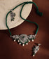 Chitrika_Handcrafted_Oxidised_Pure_Silver_Necklace_Set_With_Pearls_WeaverStory_01
