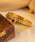 Kanna_Handcrafted_Pure_Silver_Bangle_With_Red_Onyx_WeaverStory_01