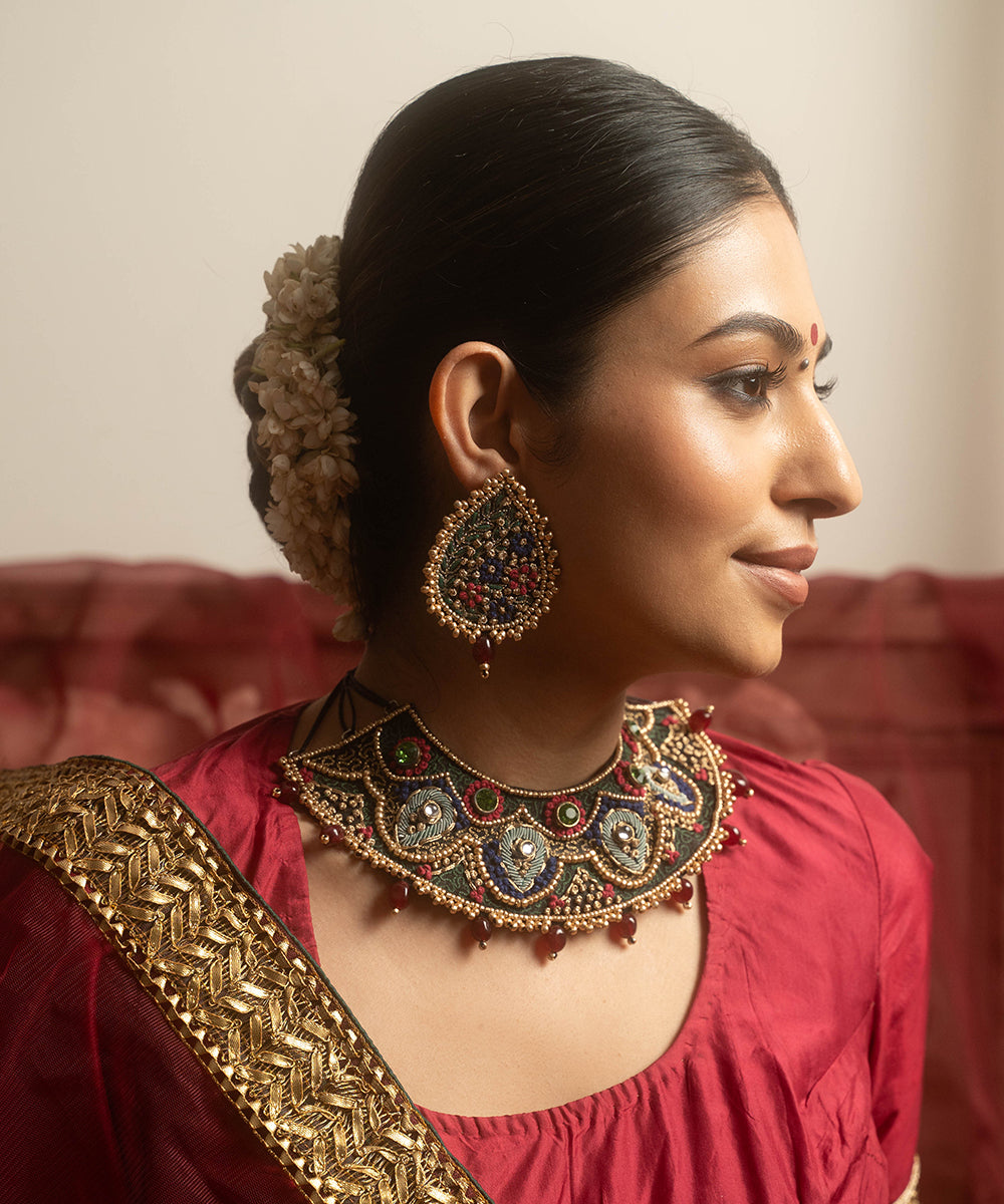 Handcrafted_Ethnic_Multicolur_Earring_WeaverStory_02