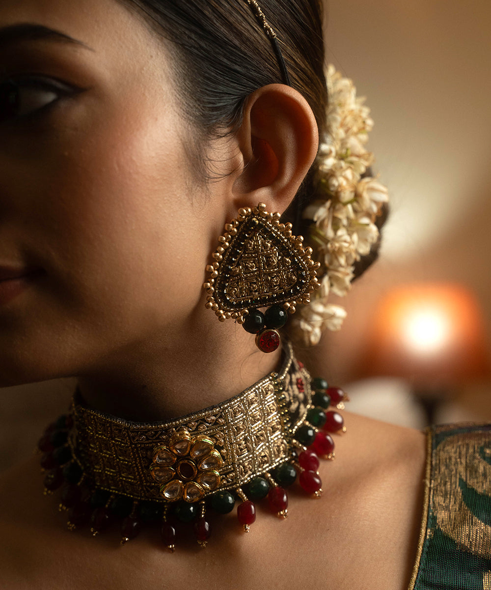 Handcrafted_Ethnic_Multicolor_Earring_WeaverStory_02