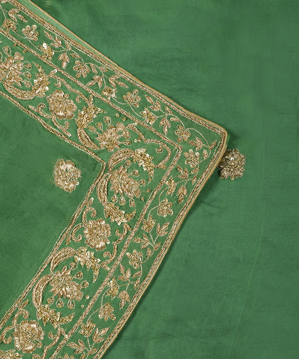 Green_Handloom_Heavy_Zardozi_Hand_Embroidered_Organza_Dupatta_WeaverStory_04